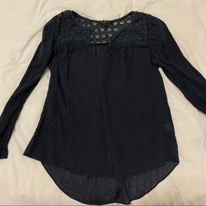 j.crew navy blue top